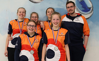 Louise Wortel 2de plaats NK Curling